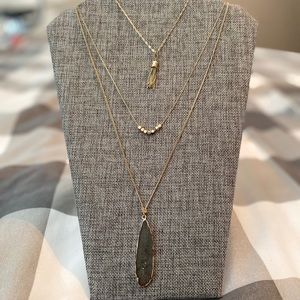 3 piece gold necklace